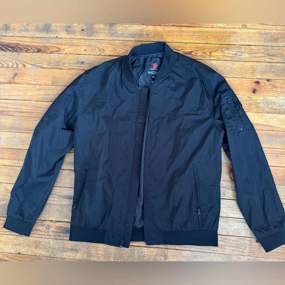 Men's Black Bomber Jacket